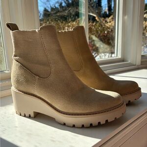 Dolce Vita Beige Ankle Booties
